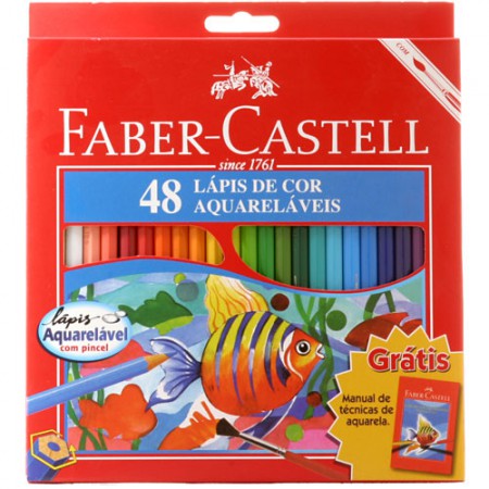 LÁPIS DE COR FABER 48 CORES